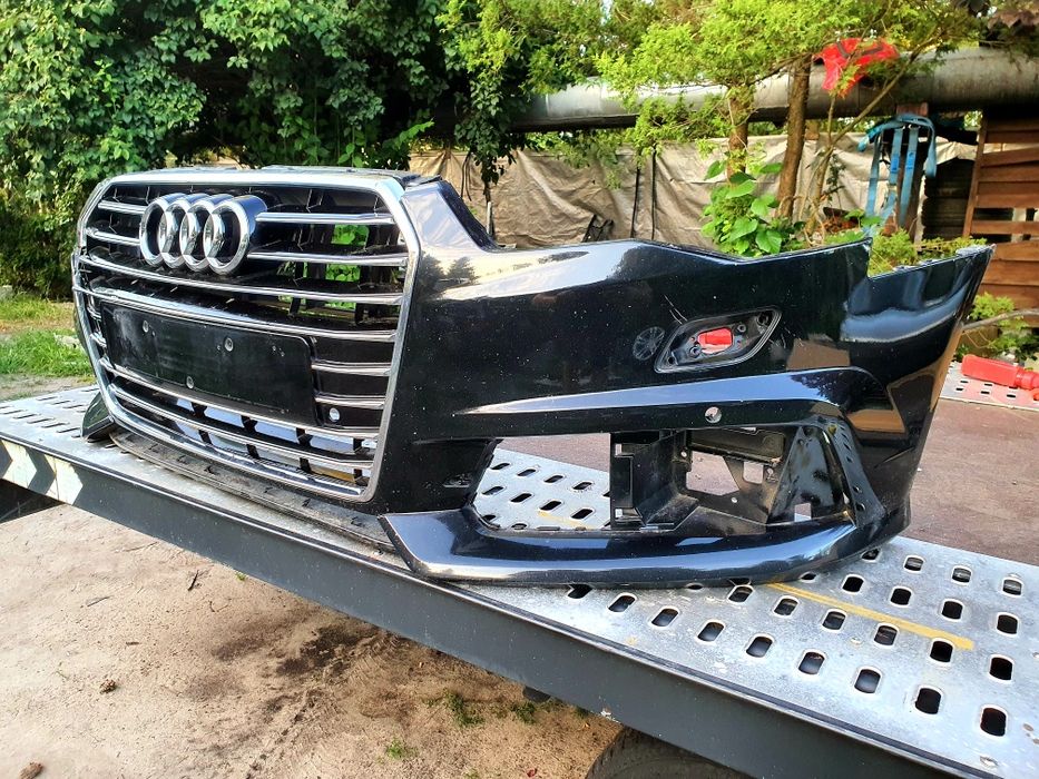 Zderzak przód przedni Audi A6 C7 S-Line Lift grill atrapa Logo kratka