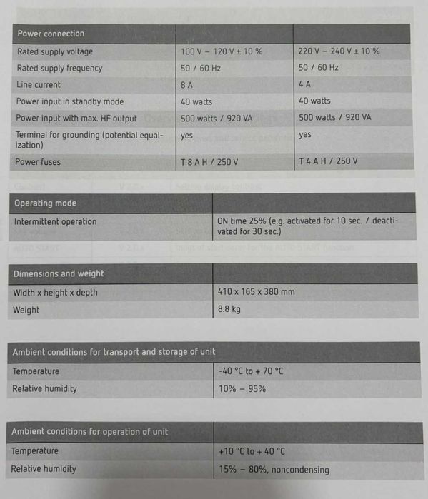 Electrocirurgia ERBE VIO 200S