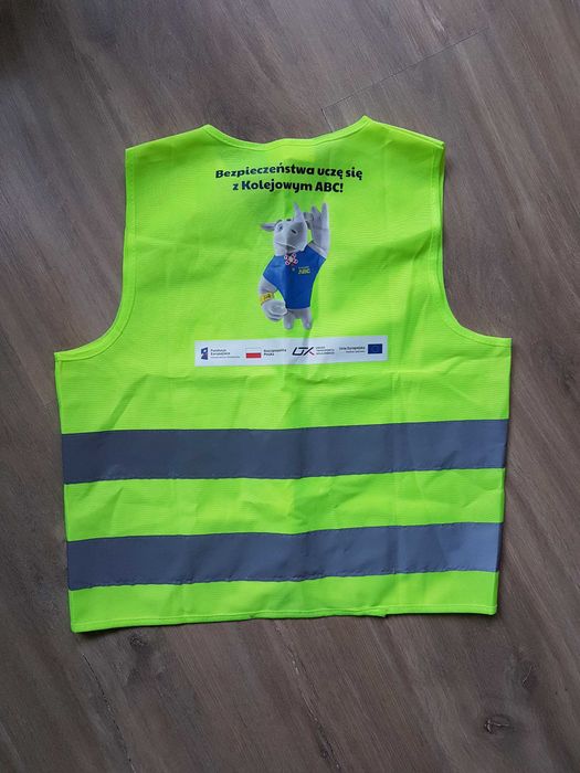 Kolejowe ABC kamizelka ostrzegawcza odblaskowa roz. S 116/134cm wzrost