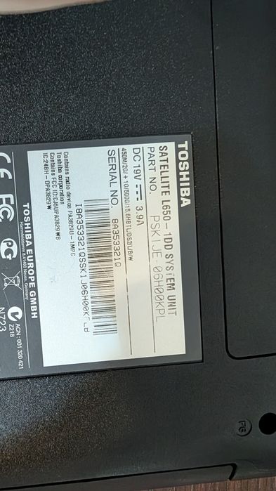 Laptop Toshiba L650 6gb ram