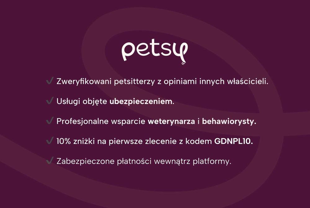 Petsy.pl - profesjonalna opieka nad psem i kotem od 40 zł za dobę!