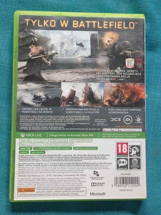 BATTLEFIELD 4 XBOX 360 Polski Dubbing PL