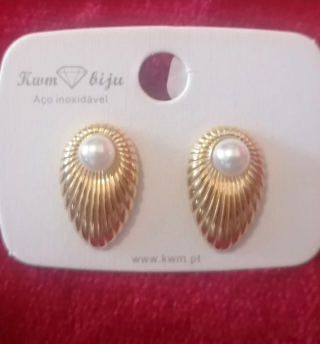 Brincos em aço inoxidável