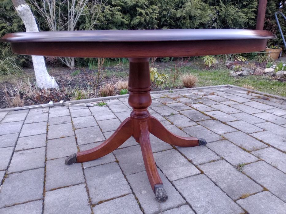 Ława drewniana okrągła