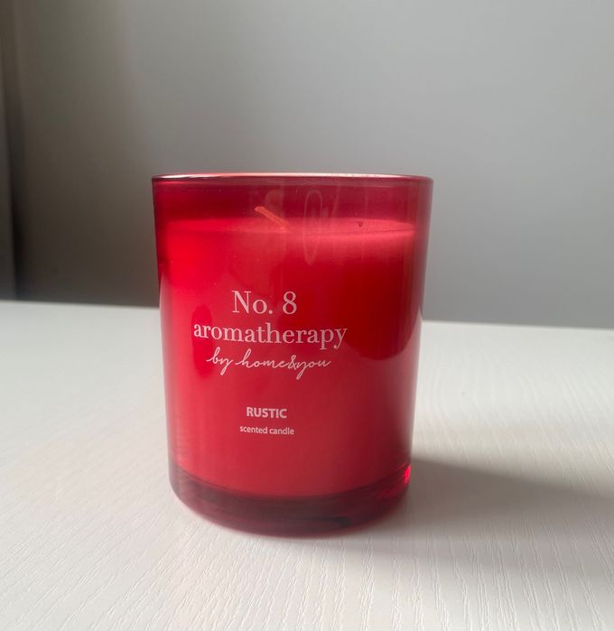 Świeca zapachowa czerwone szkło Home&You