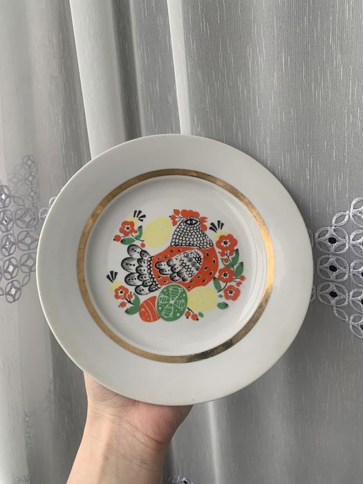 Порцелянова тарілка Курочка ряба