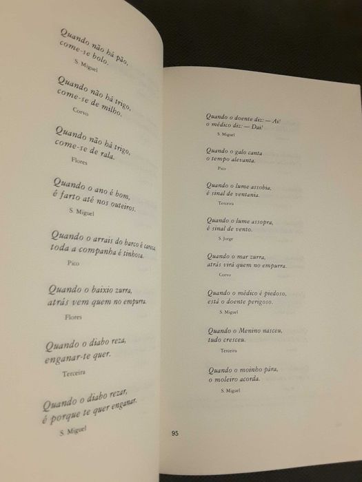 Cantares de Todo o Ano/ Tradições de Viseu/ Adagiário Açoriano