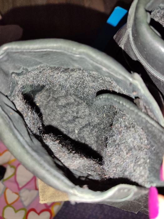 Зимние,теплые,кожанные мужские ботинки!Внутри шерсть волка!42р.,27см