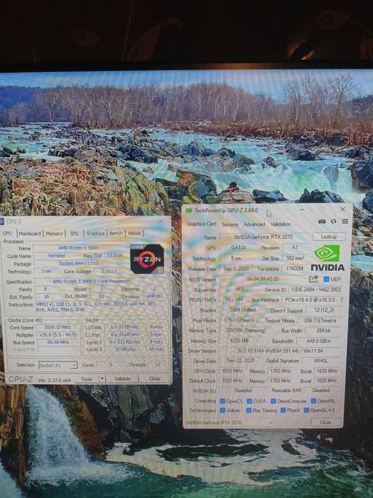 Игровой ПК MSI RTX 3070, Ryzen5 5600, 16gb ozy