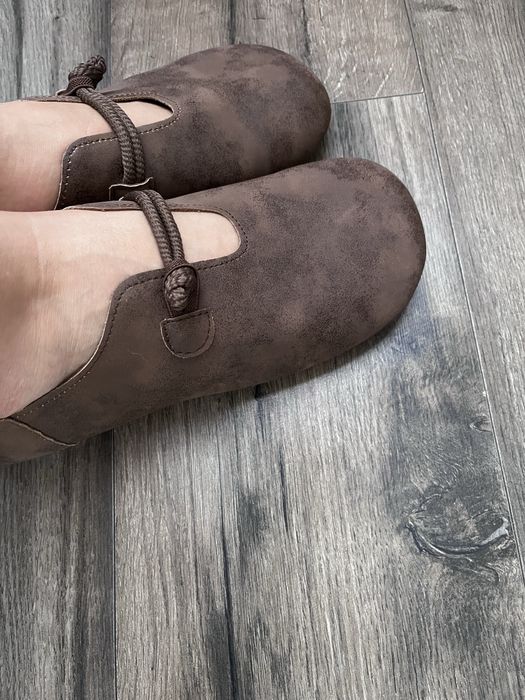 Mary Jane szerokie okrągłe noski mokasyny r.41 wkl.26,5cm barefoot