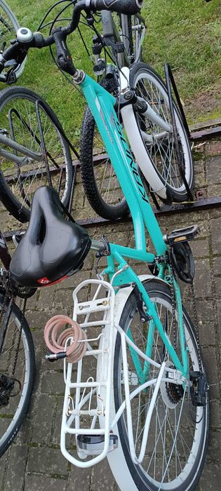 rower 26 niebiesko zielony