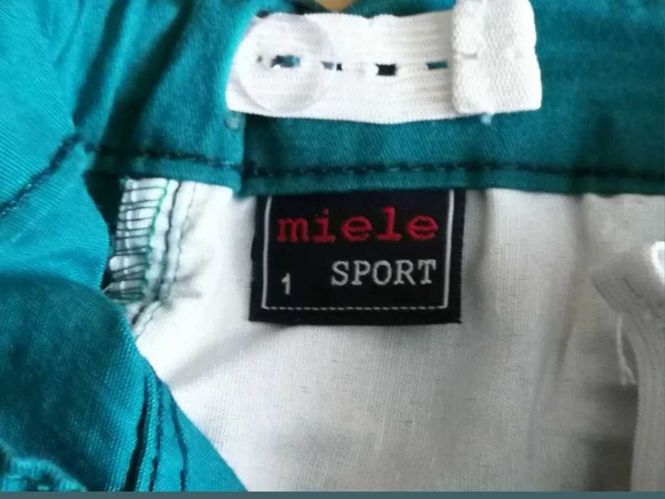 Spodnie Miele r. 86, zielone, regulacja w pasie
