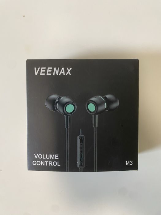 Słuchawki dokanałowe VEENAX M3 – mikrofon, etui