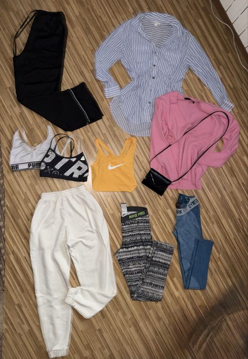 Mega paka ubrań tanio roz. s-m odzież damska Nike Gymshark Reebok