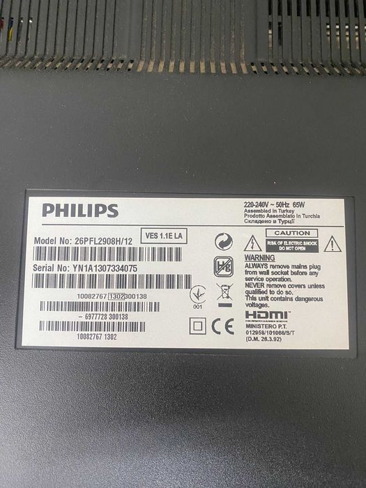 TV PHILIPS 26” HD HDMI — 60 € (URGENTE)