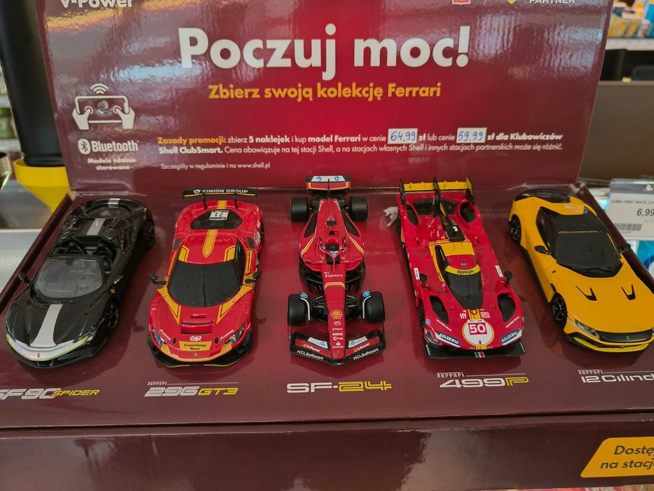 Kolekcja Ferrari Shell 5 modeli 1:41 2025 Szczecin Dąbie • OLX.pl