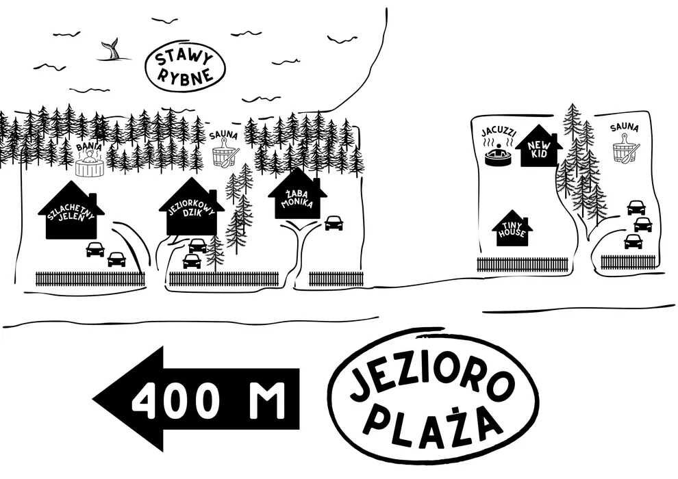 WYJĄTKOWY domek z jacuzzi 500 m od jeziora, Nowa Jedlanka JEZIORAKI