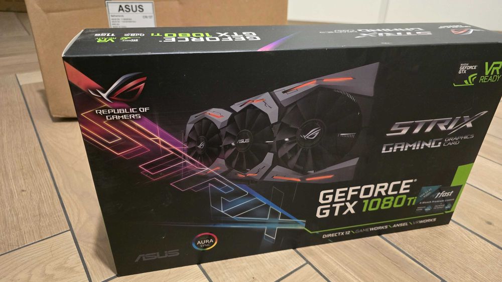 Asus GTX 1080 Ti STRIX 11GB OC TOP wydajność | Oryginalne pudełko