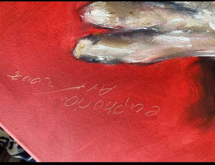 Euphoria art 2007 obraz na płotnie kobieta w kapeluszu