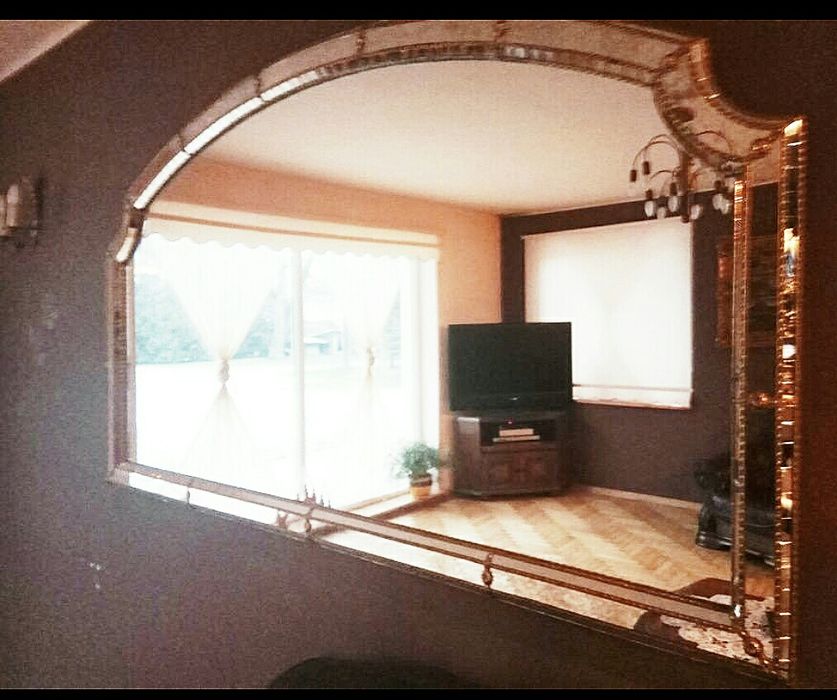 ANTYK lustro 180 x 100 rama z mosiądzu