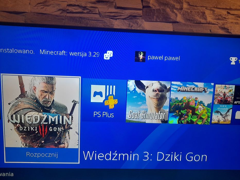 Konsola Sony Play Station 4 box 2 pady Wiedźmin dysk 1T