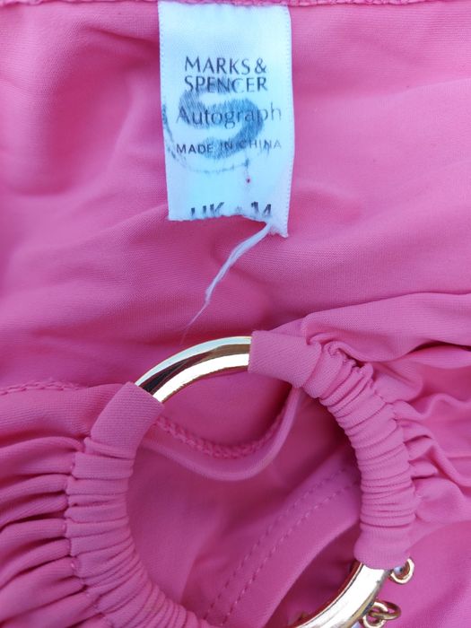 kostium kąpielowy damski same majtki różowe firma M&S
