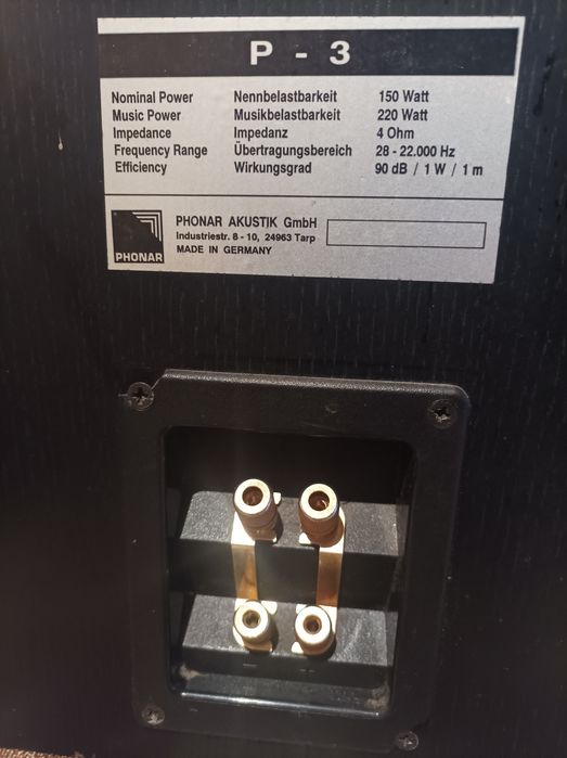 Kolumny Phonar P-3 super, audiofilskie 220 wat
