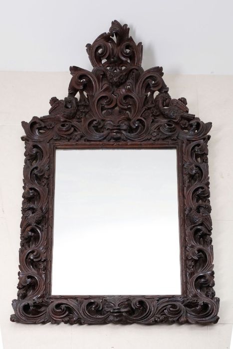 Espelho de mesa antigo e prata