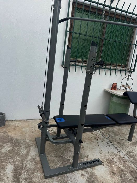 Banco de Musculação Domyos BM530 completo (torre + leg extension)