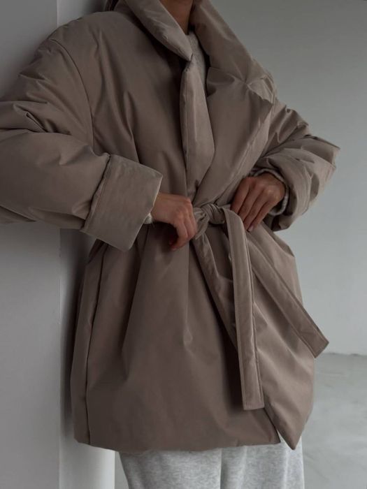 Жіноча Тепла Зимова Куртка на Запах/Женская Теплая Зимняя Куртка