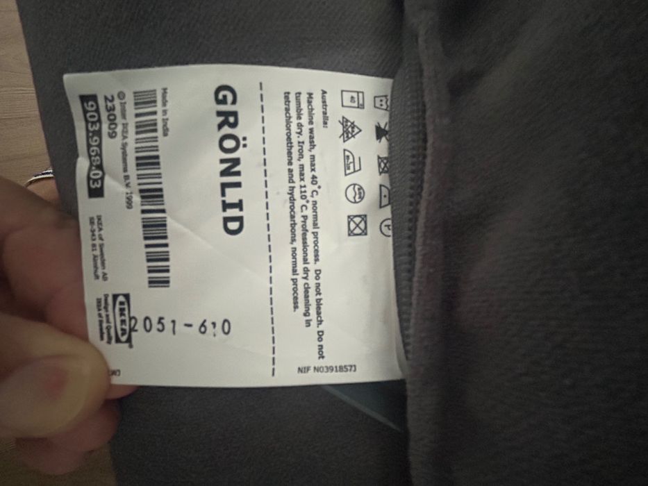 Sofá POUCO USADO Ikea 2 lugares Gronlid