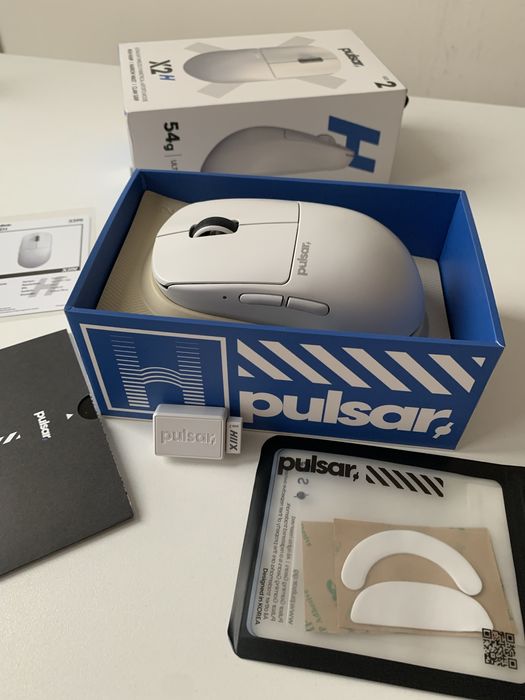 Беспроводная игровая мышь Pulsar x2h с доп. глайдами Superglide