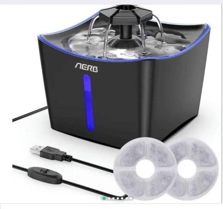 Автоматична поілка-фонтан AERB “JC-A11-Led,”для тварин