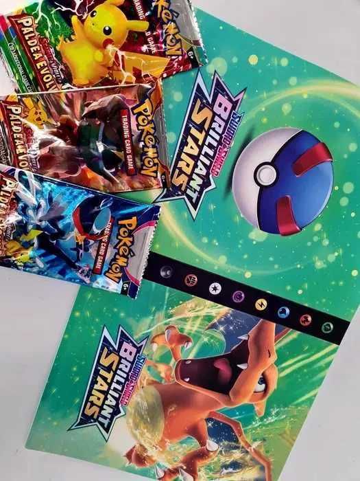 Ekstra zestaw Pokemon album A5 240 + karty Pokemon nowe