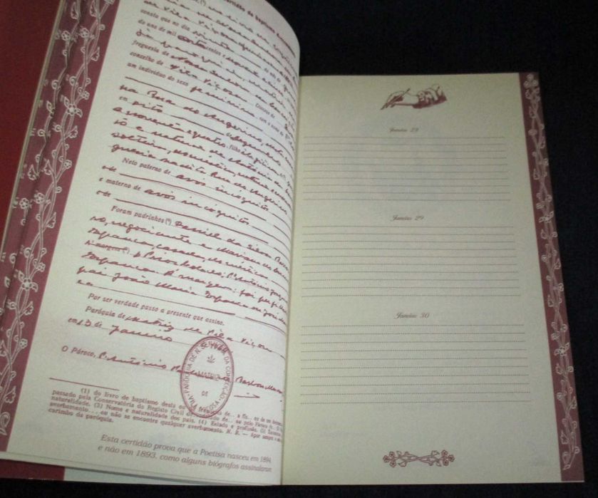 Livro Agenda Perpétua Florbela Espanca Loy Rolim