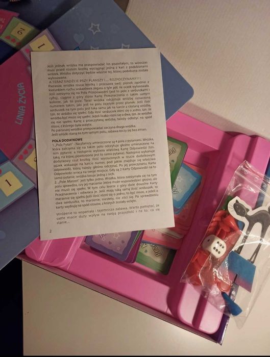 Gra planszowa zostań wróżką dla dziewczynki 2 gry w jednej alexander
