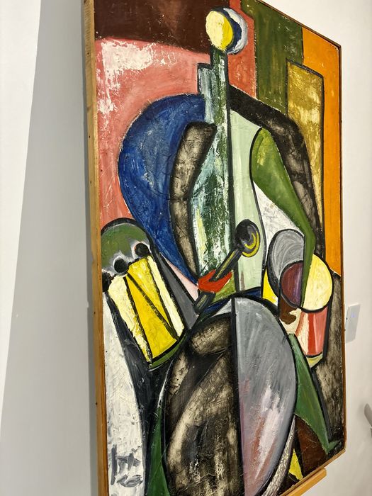 Kompozycja figuralna Obraz Abstrakcyjny Jež 1967 Kubizm Mega Sztuka