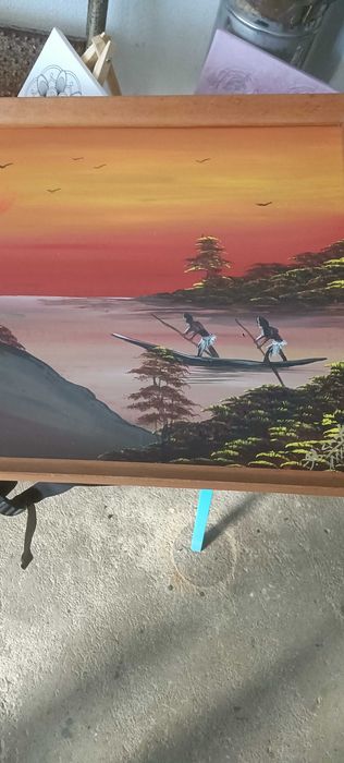 Quadro pintado á mão