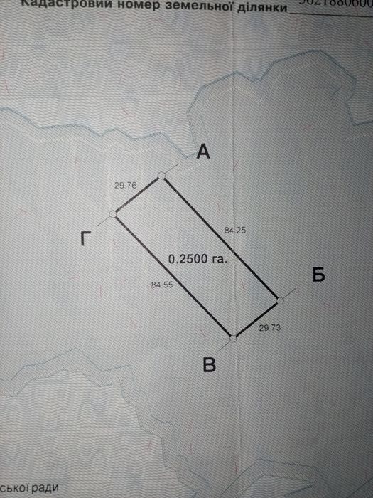 Продам земельну ділянку