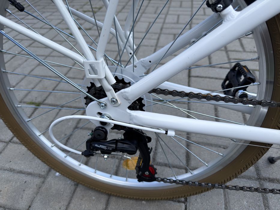 Rower ROMET Panda 1 biało-niebieski + gratisy