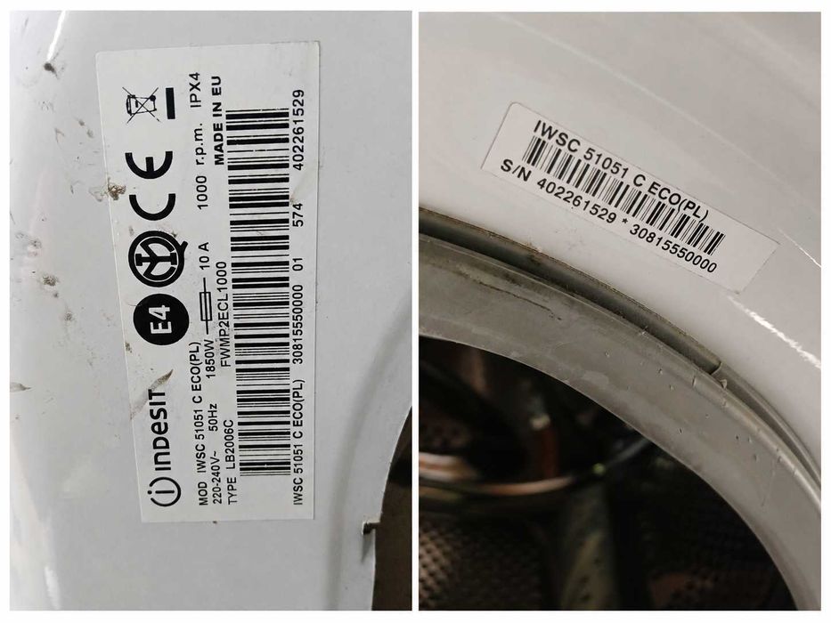 Panel sterujący pralki Indesit IWSC51051
