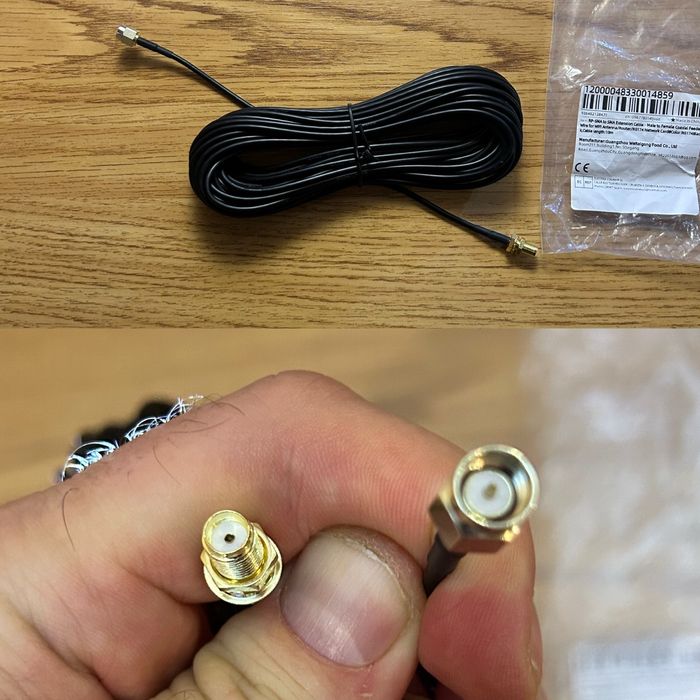 Кабель провод SMA MALE FEMALE для роутера 4G LTE 10 метрів