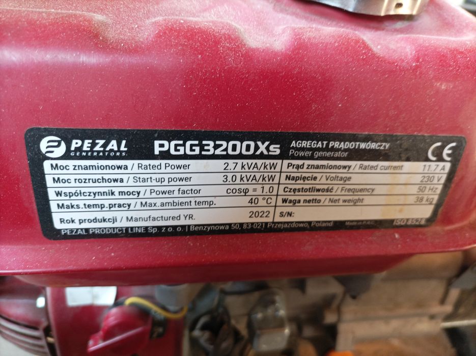 Agregat prądotwórczy pezal