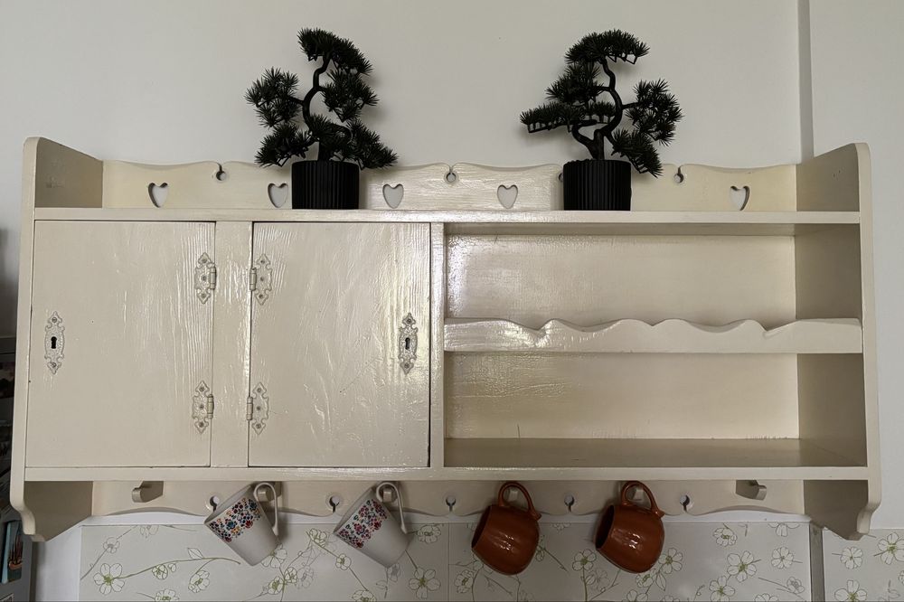 Drewniane szafki kuchenne styl rustykalny shabby chic