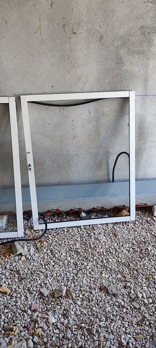 Janelas alumínio branco sem aro