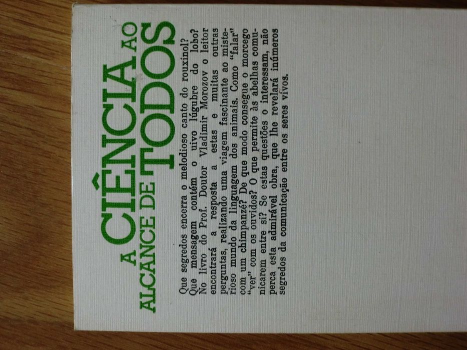 A Linguagem dos Animais de V. P. Morozov