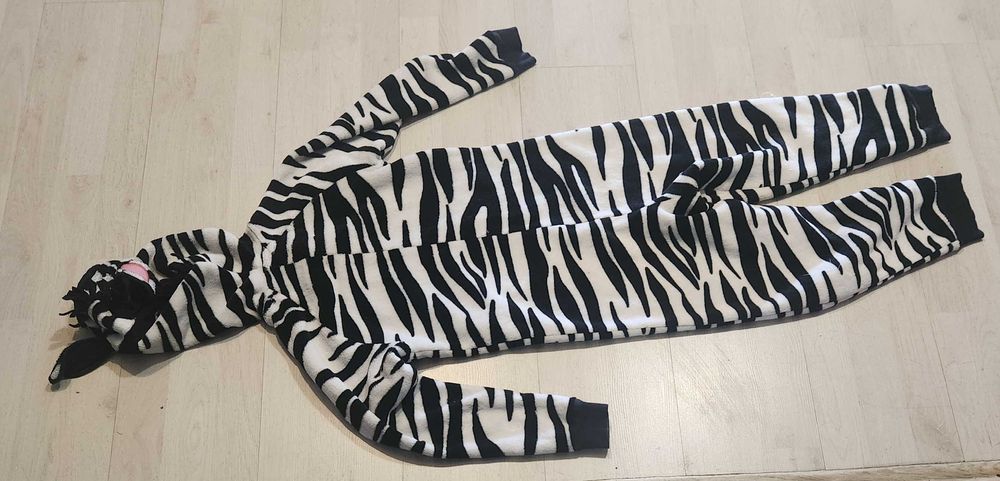 strój zebra zebry kombinezon zoo nr 2521