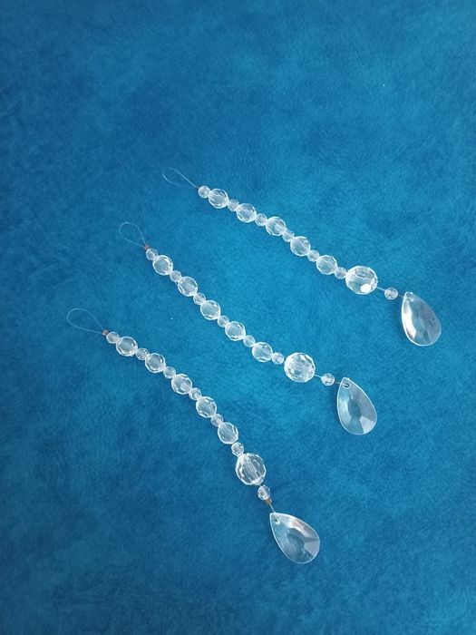 kryształowe zawieszki na  żyrandol świecznik