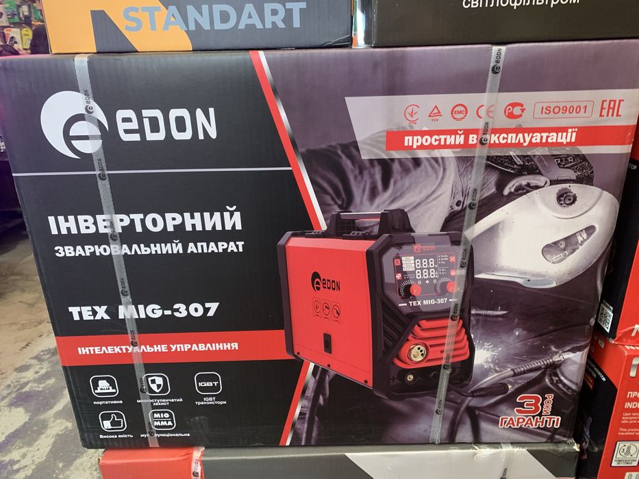 Зварювальний інверторний напівавтомат EDON TEX MIG-307,337,377
