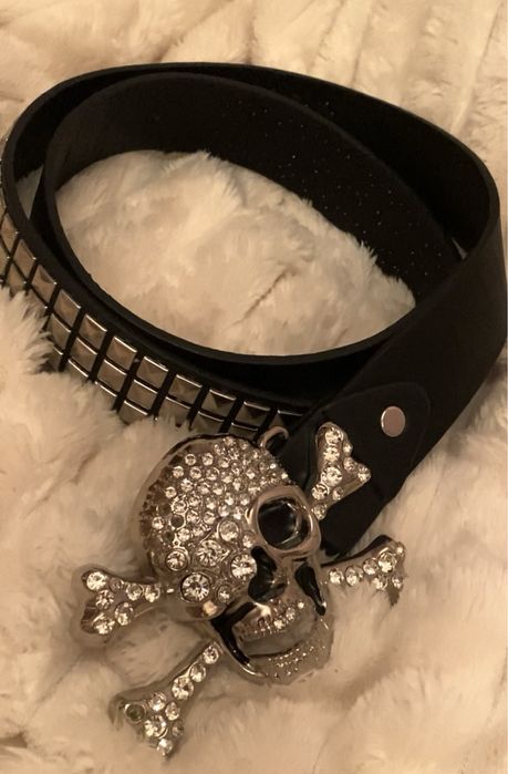 Ремень с заклепками в готическом стиле для мужчин и женщин